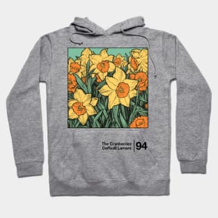 Daffodil Lament - Minimal Style Illustration Artwork Hoodie